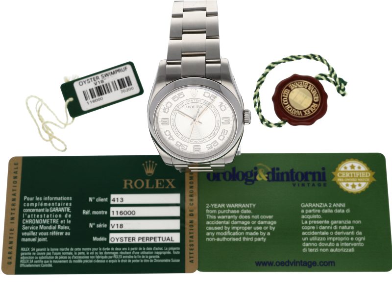 2008 Rolex Oyster Perpetual 116000 with Papers - Image 12