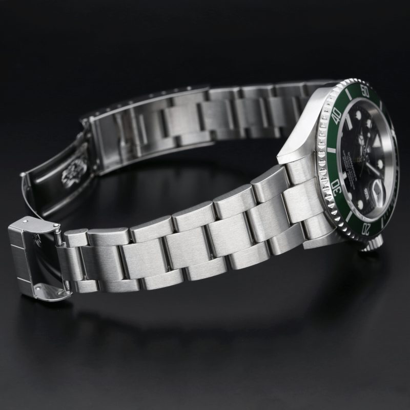 2006 Rolex Green Anniversary Submariner 16610LV with Box and Papers - Image 6