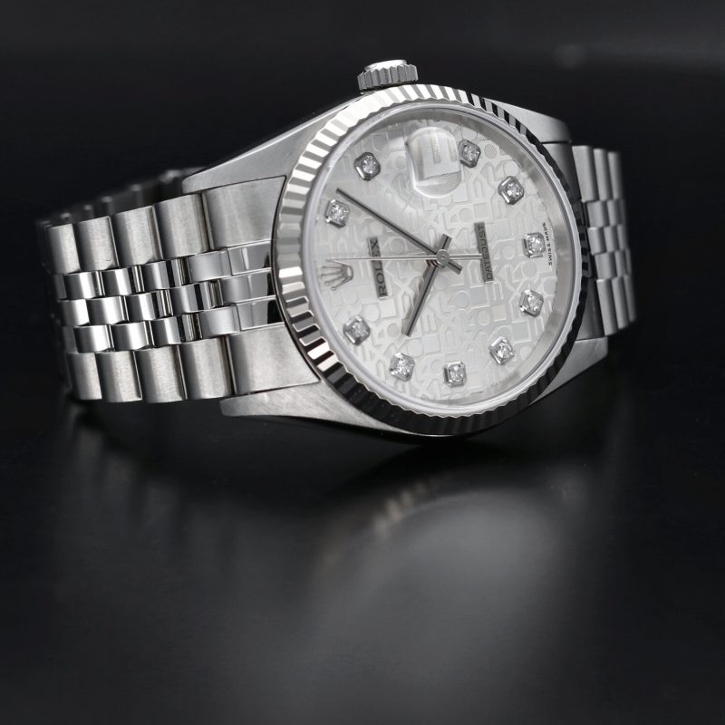 1998 Rolex Datejust 16234 Factory Jubilee Diamond Dial with Box & Papers - Image 9