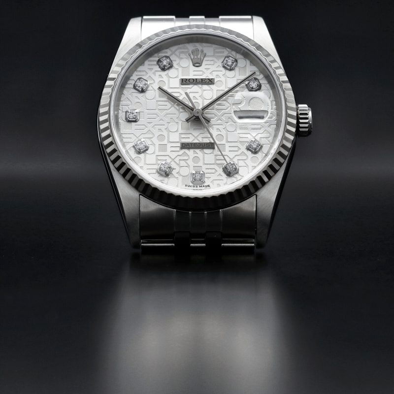 1998 Rolex Datejust 16234 Factory Jubilee Diamond Dial with Box & Papers - Image 10