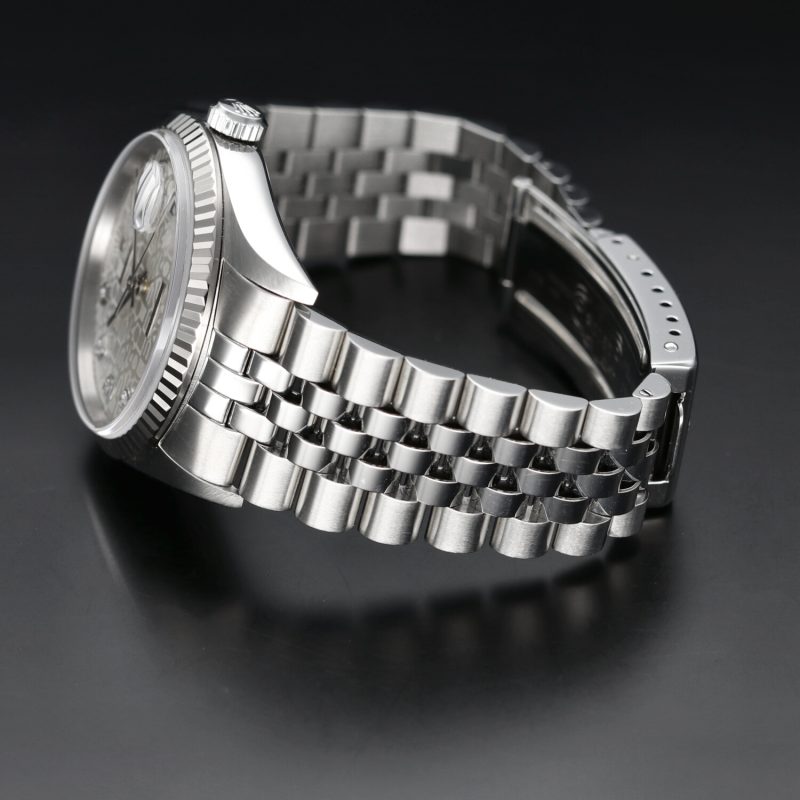1998 Rolex Datejust 16234 Factory Jubilee Diamond Dial with Box & Papers - Image 8
