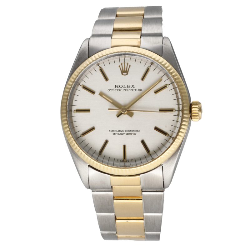 1969 ca. Vintage Rolex Oyster Perpetual Acciaio e Oro ref. 1005 - immagine 3