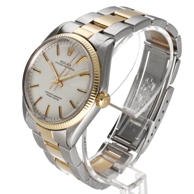 1969 ca. Vintage Rolex Oyster Perpetual Acciaio e Oro ref. 1005 - immagine 2
