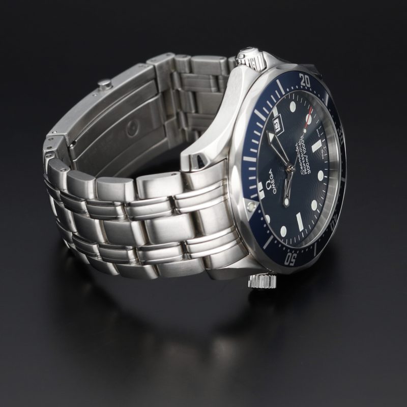 1998 Omega Seamaster 300M Quartz 25418000 Blue "Wave" Dial - Image 5