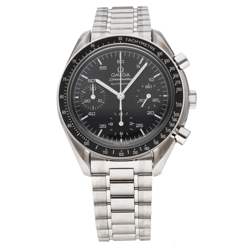 1998 Unworn Omega Speedmaster Automatic Reduced ref. 35105000 SS 39mm With Box & Card - Image 3