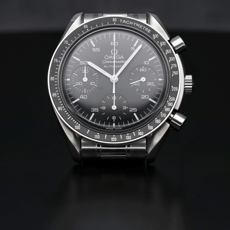 1998 Unworn Omega Speedmaster Automatic Reduced ref. 35105000 SS 39mm With Box & Card - Image 4
