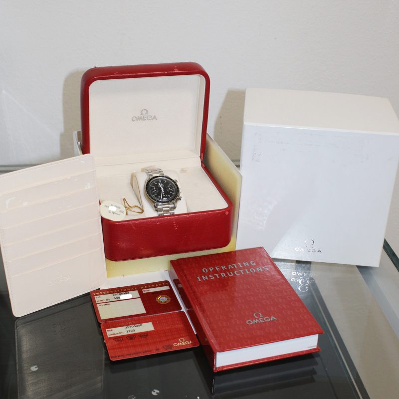 1998 Unworn Omega Speedmaster Automatic Reduced ref. 35105000 SS 39mm With Box & Card - Image 16