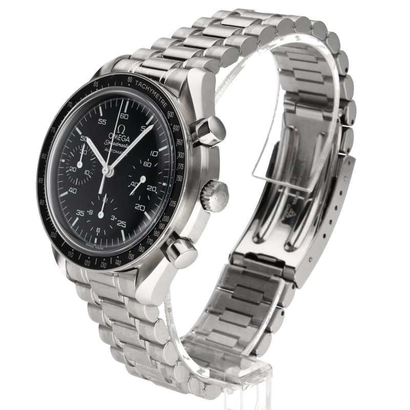 1998 Unworn Omega Speedmaster Automatic Reduced ref. 35105000 SS 39mm With Box & Card - Image 2