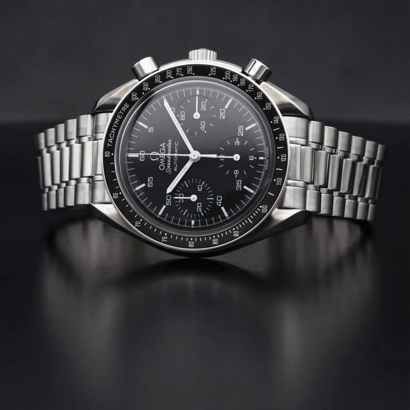 1998 Unworn Omega Speedmaster Automatic Reduced ref. 35105000 SS 39mm With Box & Card - Image 5