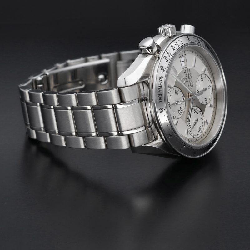 1998 Omega Speedmaster Reduced Automatic Date ref. 35105000 Stainless Steel 39mm with Box. Serviced! - Image 6