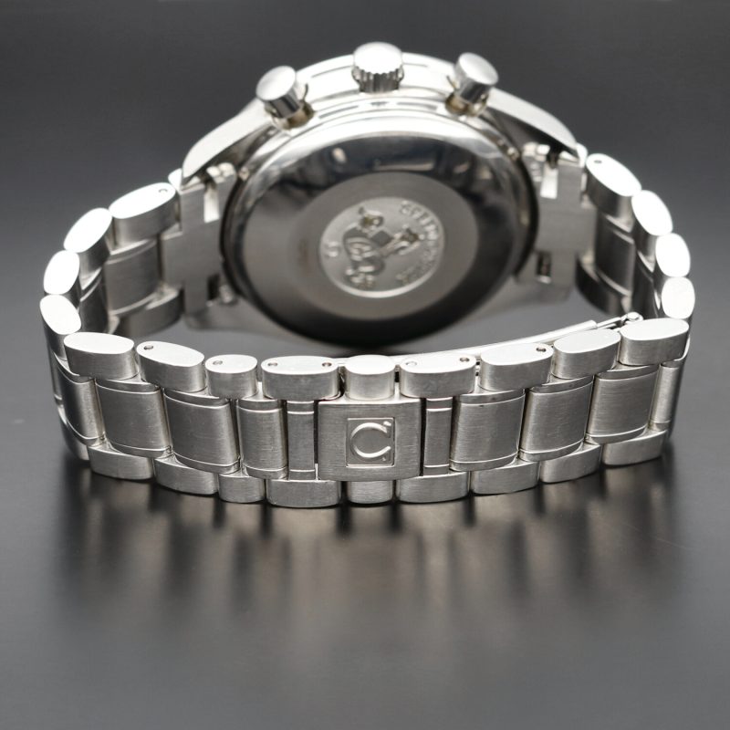 1998 Unpolished Omega Speedmaster Day Date ref. 3520500 SS 39mm Automatic with Box & Cards - Image 8