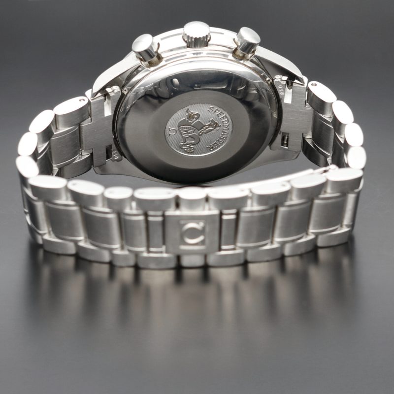 1998 Unpolished Omega Speedmaster Day Date ref. 3520500 SS 39mm Automatic with Box & Cards - Image 9
