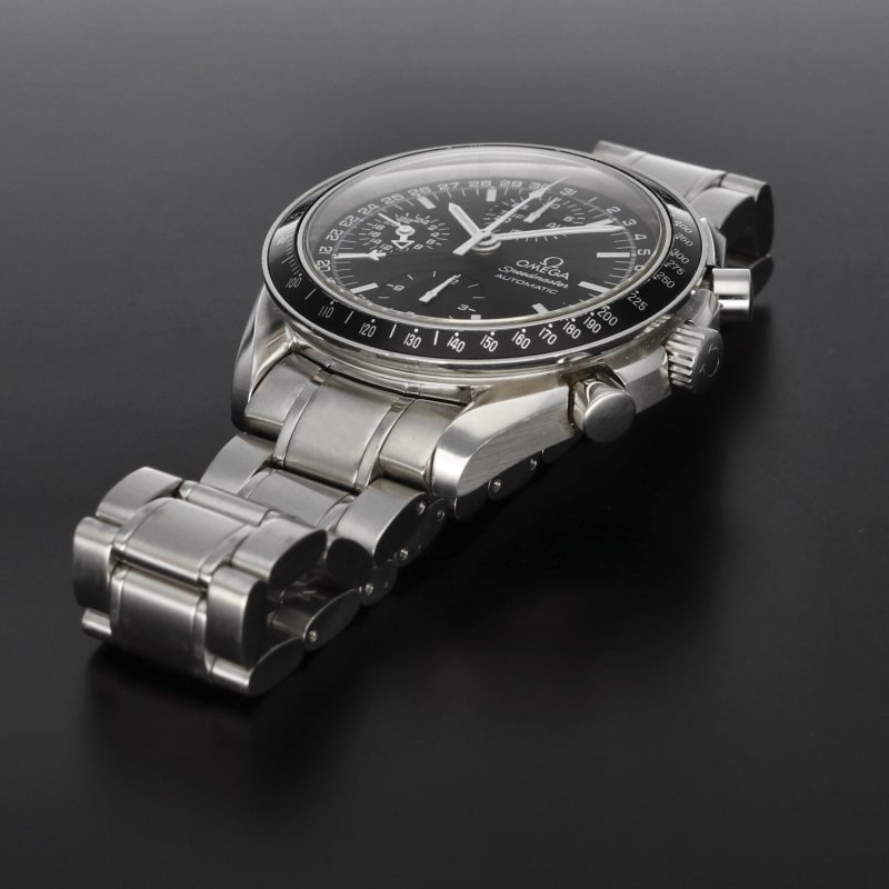 1998 Unpolished Omega Speedmaster Day Date ref. 3520500 SS 39mm Automatic with Box & Cards - Image 10