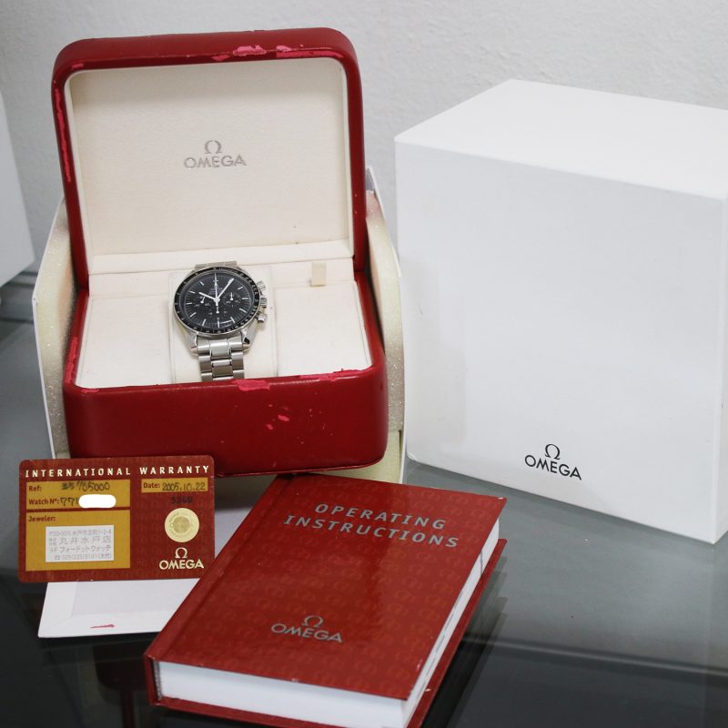 2005 Omega Speedmaster Professional Moonwatch 35705000 con Scatola e Garanzia - immagine 16
