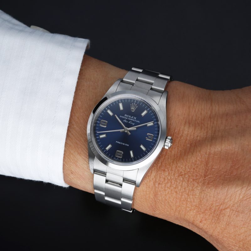 2001 Rolex Air-King Precision 14000M Blue Dial - Just Serviced - Image 5