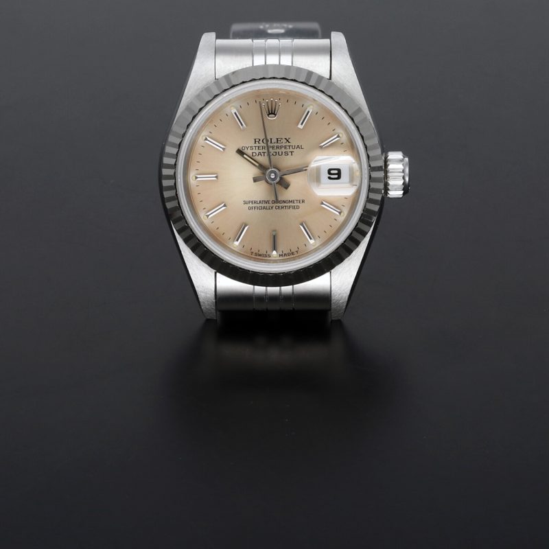 1995 Rolex Datejust 69174 Lunetta Oro Bianco Quadrante Champagne con Scatola e Garanzia - immagine 12