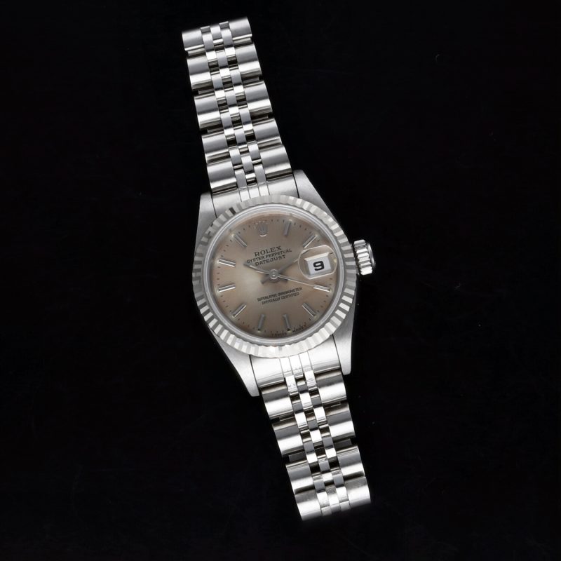 1995 Rolex Datejust 69174 Lunetta Oro Bianco Quadrante Champagne con Scatola e Garanzia - immagine 10
