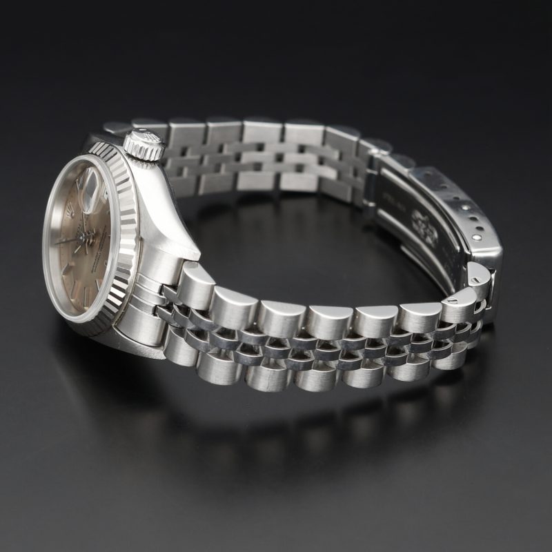 1995 Rolex Datejust 69174 Lunetta Oro Bianco Quadrante Champagne con Scatola e Garanzia - immagine 7