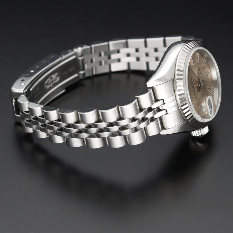 1995 Rolex Datejust 69174 Lunetta Oro Bianco Quadrante Champagne con Scatola e Garanzia - immagine 6