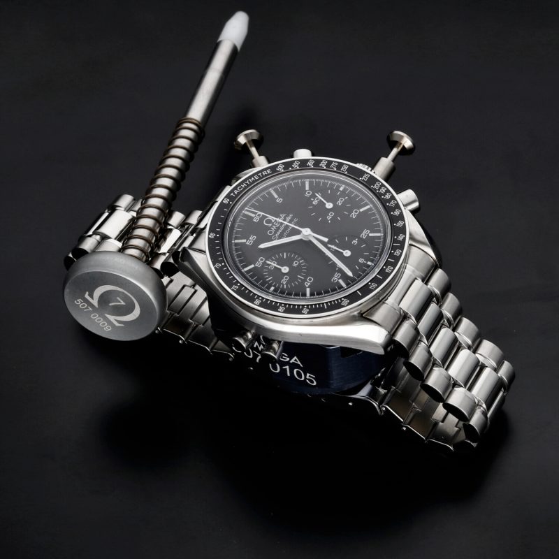 1998 Omega Speedmaster Reduced 35105000 Automatic SS 39mm. with Box & Card - Image 14
