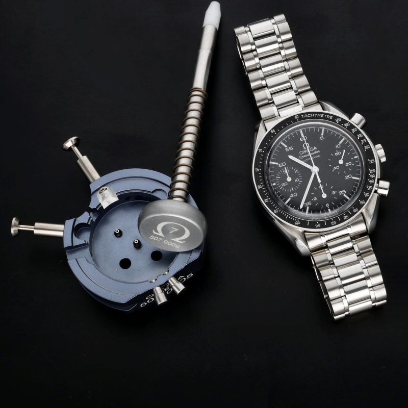 1998 Omega Speedmaster Reduced 35105000 Automatic SS 39mm. with Box & Card - Image 15