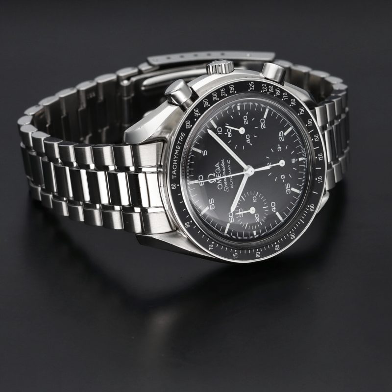 1998 Omega Speedmaster Reduced 35105000 Automatic SS 39mm. with Box & Card - Image 6