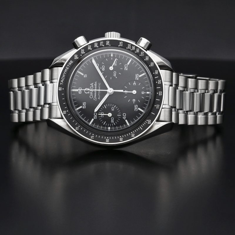 1998 Omega Speedmaster Reduced 35105000 Automatic SS 39mm. with Box & Card - Image 5