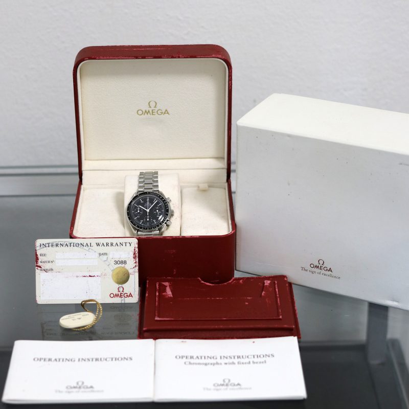 1998 Omega Speedmaster Reduced 35105000 Automatic 39mm with Box & Cards Serviced! - Image 17