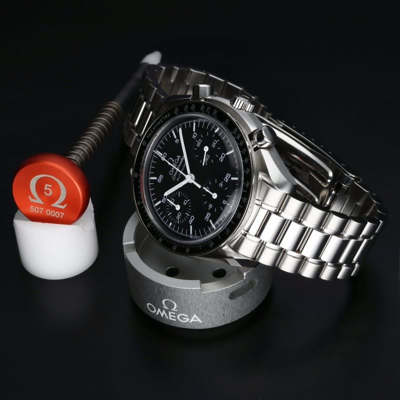 2006 Omega Speedmaster Reduced 35105000 Automatic Stainless Steel with Box & Cards - Image 4