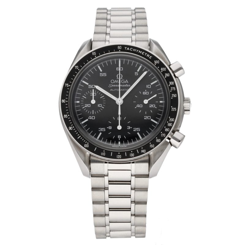 2010 Omega Speedmaster Reduced 35105000 Acciaio Automatico 39mm con Scatola & Garanzia - immagine 3