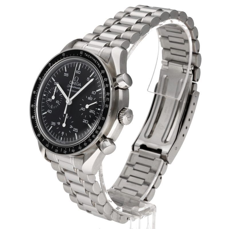 2010 Omega Speedmaster Reduced 35105000 Acciaio Automatico 39mm con Scatola & Garanzia - immagine 2
