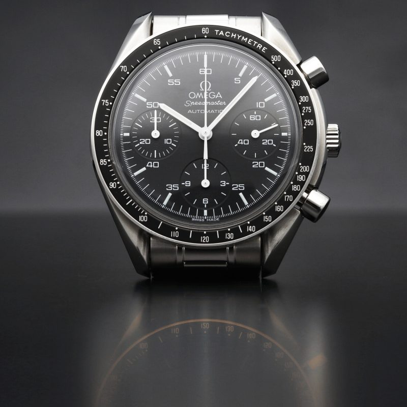 2010 Omega Speedmaster Reduced 35105000 Acciaio Automatico 39mm con Scatola & Garanzia - immagine 11