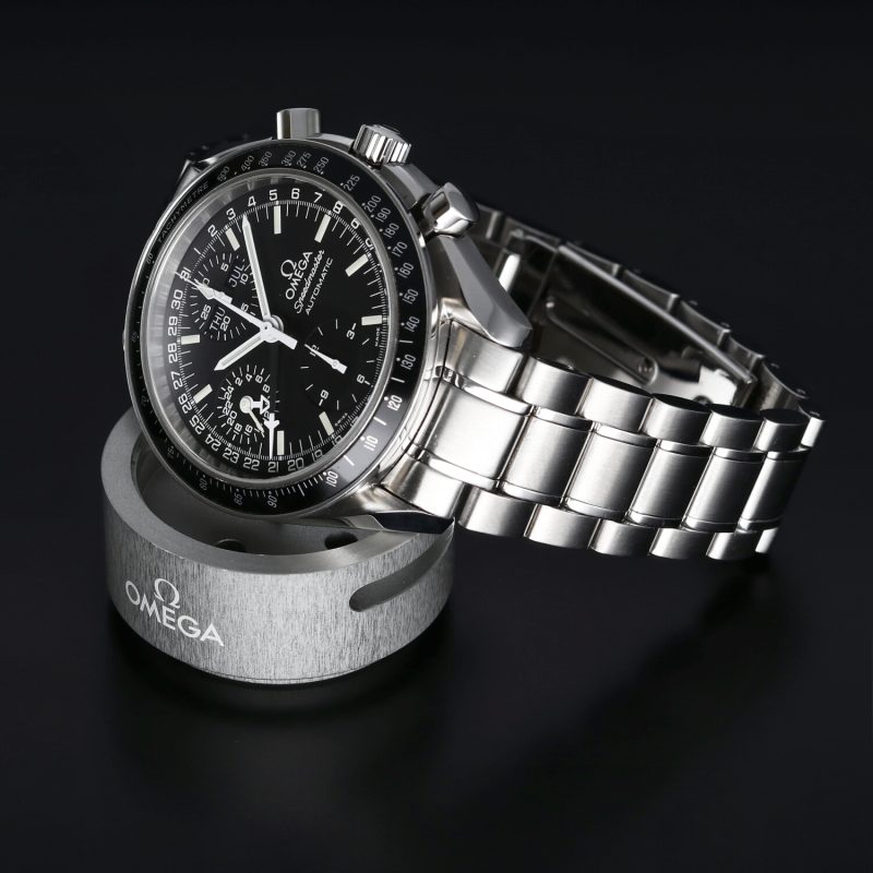 ca. 1998 Omega Speedmaster Day Date ref. 35205000 Automatic SS 39mm Black Dial with Box & Cards - Image 4