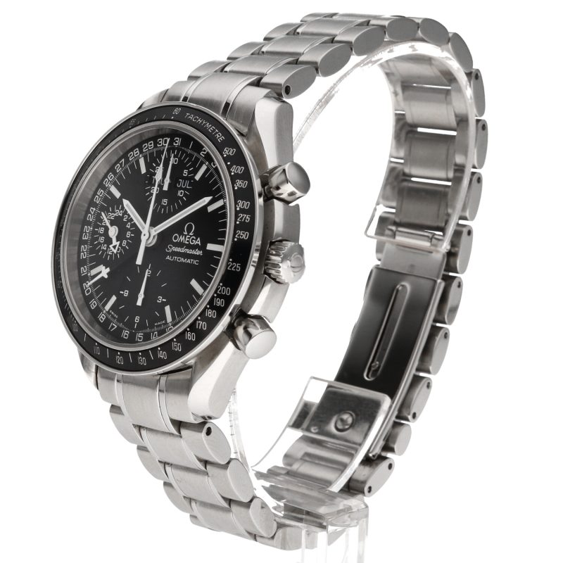 ca. 1998 Omega Speedmaster Day Date ref. 35205000 Automatic SS 39mm Black Dial with Box & Cards - Image 2
