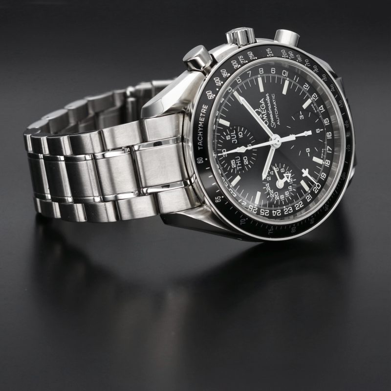 ca. 1998 Omega Speedmaster Day Date ref. 35205000 Automatic SS 39mm Black Dial with Box & Cards - Image 13