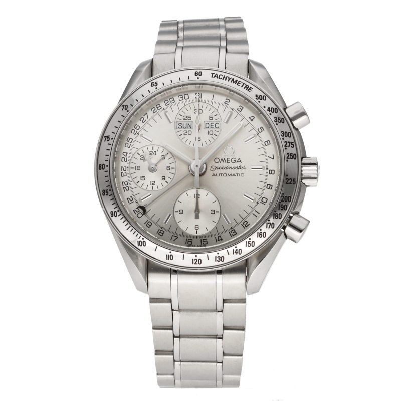 2005 Omega Speedmaster Day Date  Automatico ref. 35233000 Acciaio 39mm con Scatola e Garanzia Originale - immagine 3