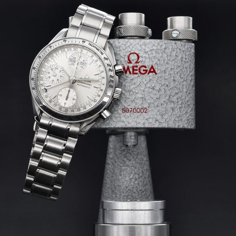 2005 Omega Speedmaster Day Date  Automatico ref. 35233000 Acciaio 39mm con Scatola e Garanzia Originale - immagine 8