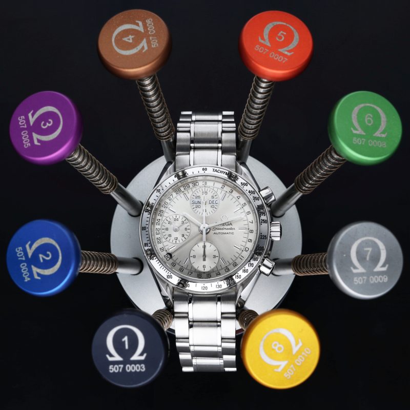 2005 Omega Speedmaster Day Date  Automatico ref. 35233000 Acciaio 39mm con Scatola e Garanzia Originale - immagine 6