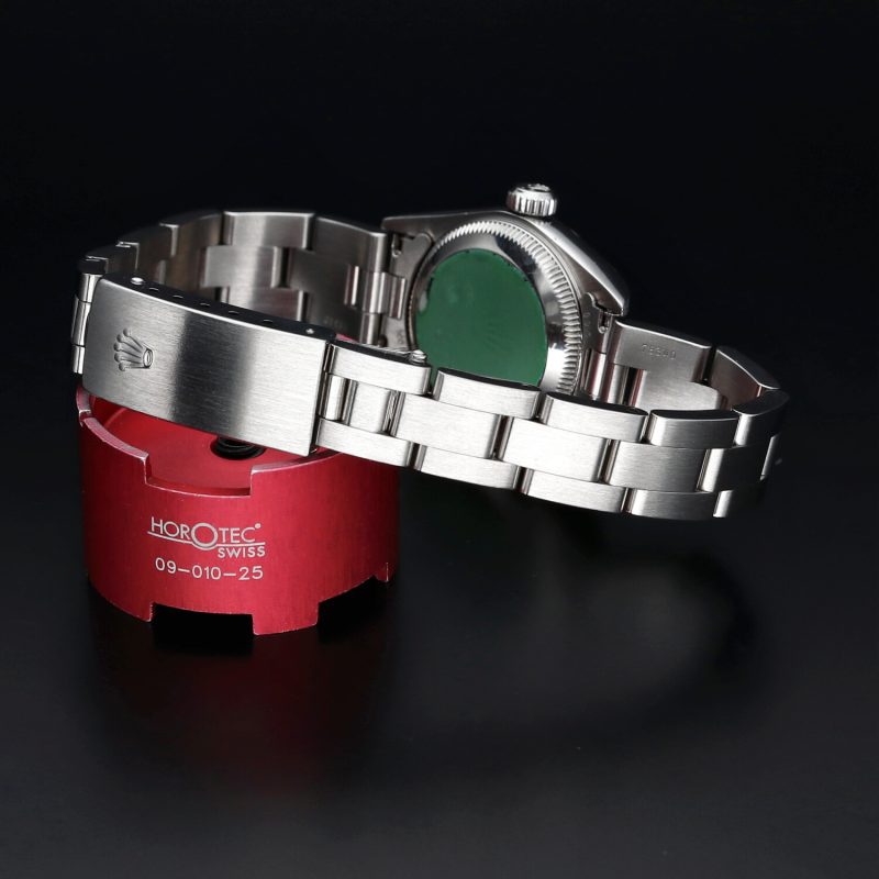 1998 Rolex Ladies Oyster Perpetual 67180 Stainless Steel Black Dial Full-Set Box & Papers - Image 5