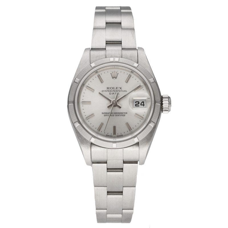 2001 Rolex Oyster Perpetual Date 79190 Orologio Donna/Ragazza Acciaio 26mm. Con Scatola & Garanzia Originale - immagine 3