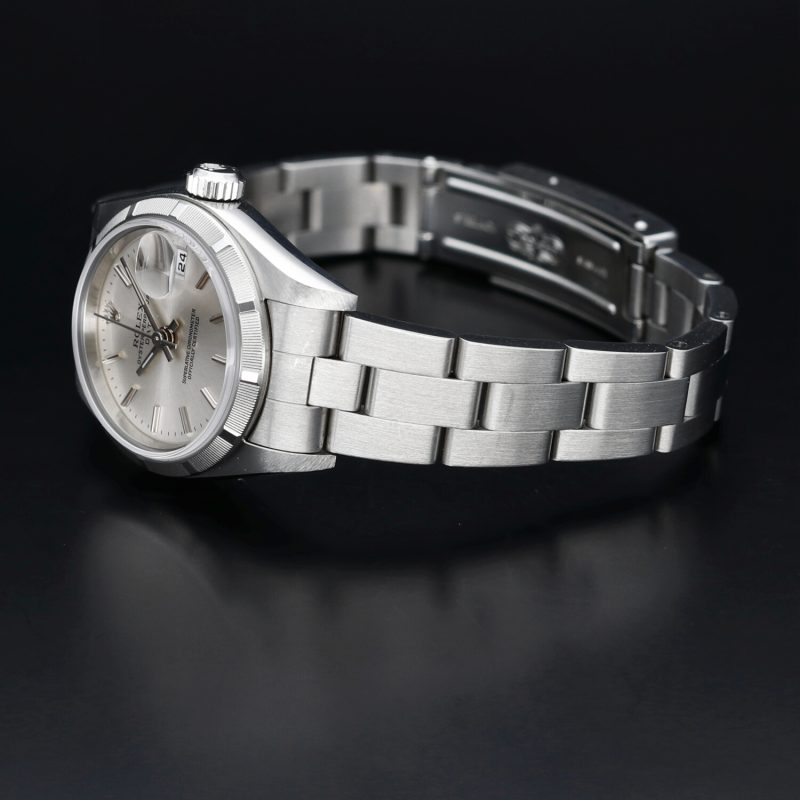 2001 Rolex Oyster Perpetual Date 79190 Orologio Donna/Ragazza Acciaio 26mm. Con Scatola & Garanzia Originale - immagine 7