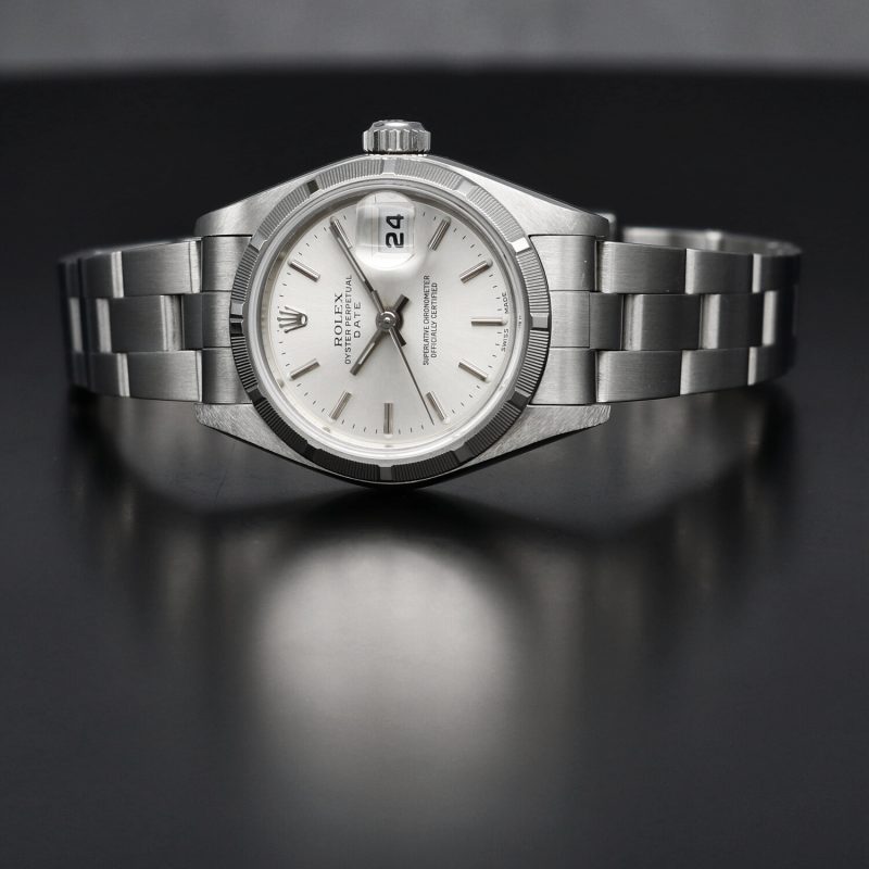 2001 Rolex Oyster Perpetual Date 79190 Orologio Donna/Ragazza Acciaio 26mm. Con Scatola & Garanzia Originale - immagine 5