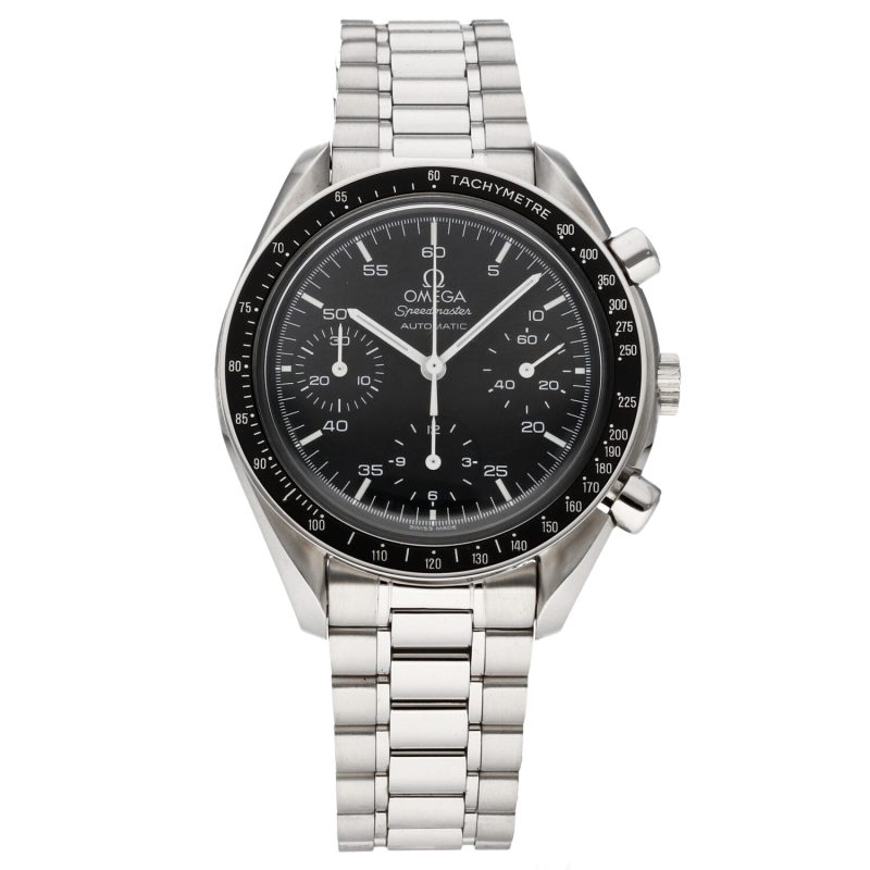 1997 Omega Speedmaster Automatic Reduced ref. 35105000 with Box & Card. Serviced! - Image 3