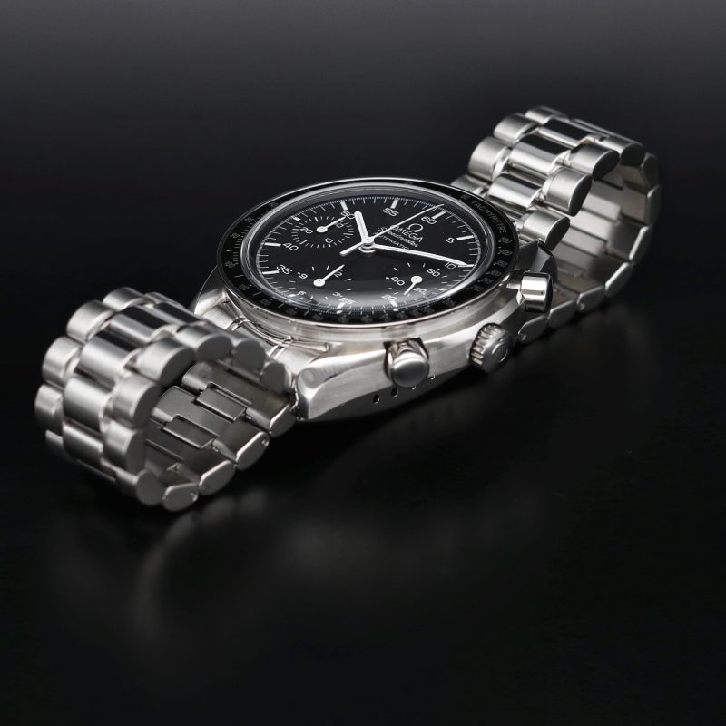 1997 Omega Speedmaster Automatic Reduced ref. 35105000 with Box & Card. Serviced! - Image 8