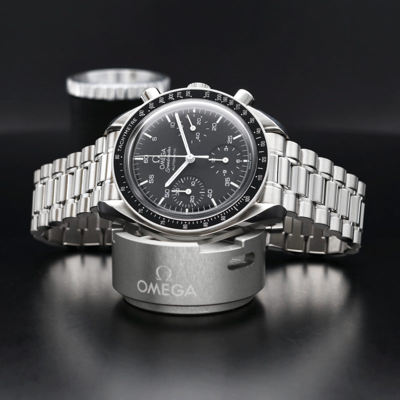 1997 Omega Speedmaster Automatic Reduced ref. 35105000 with Box & Card. Serviced! - Image 5