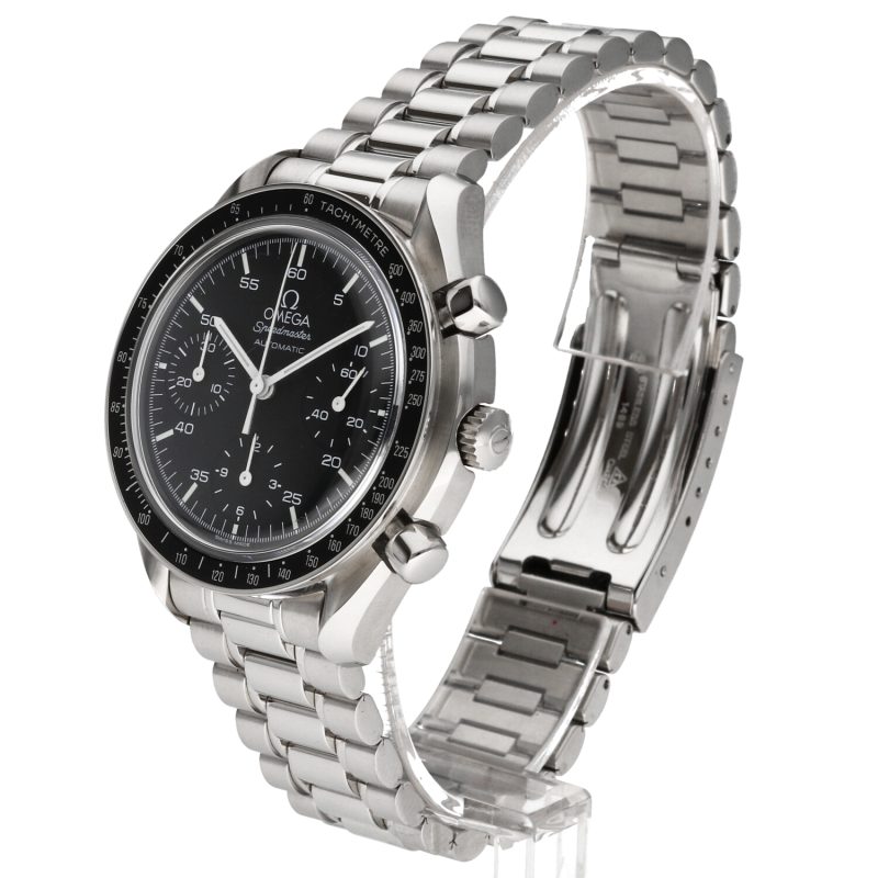 1997 Omega Speedmaster Automatic Reduced ref. 35105000 with Box & Card. Serviced! - Image 2