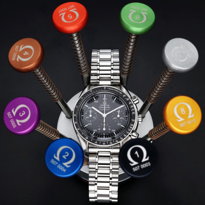 1997 Omega Speedmaster Automatic Reduced ref. 35105000 with Box & Card. Serviced! - Image 15
