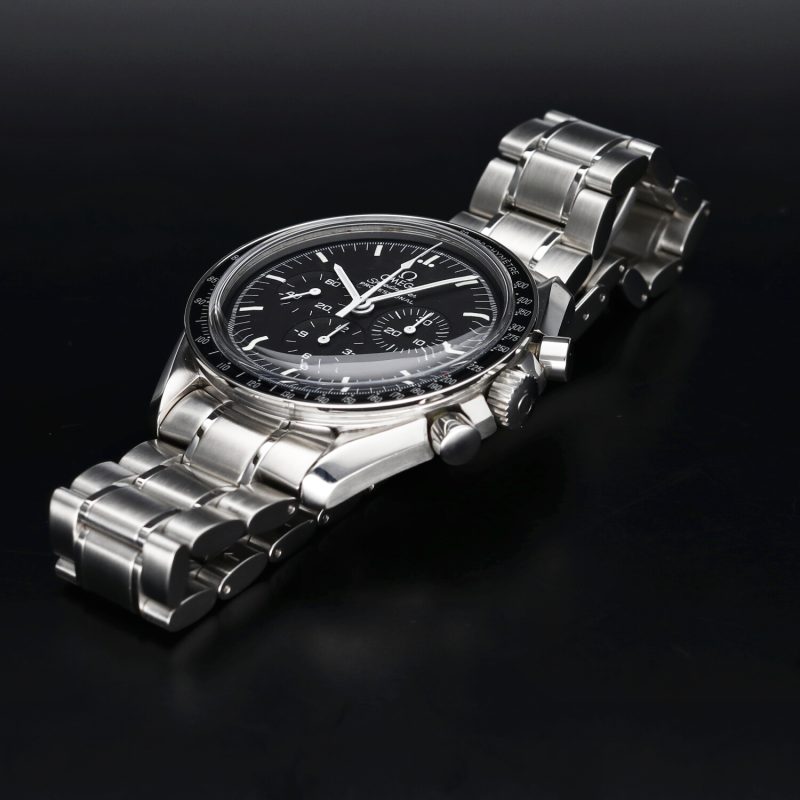 1998 Omega Speedmaster Professional Moonwatch ref. 35705000 with Original Box and Card. Serviced - Image 6