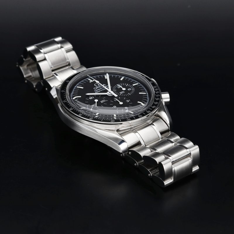 1998 Omega Speedmaster Professional Moonwatch ref. 35705000 with Original Box and Card. Serviced - Image 7