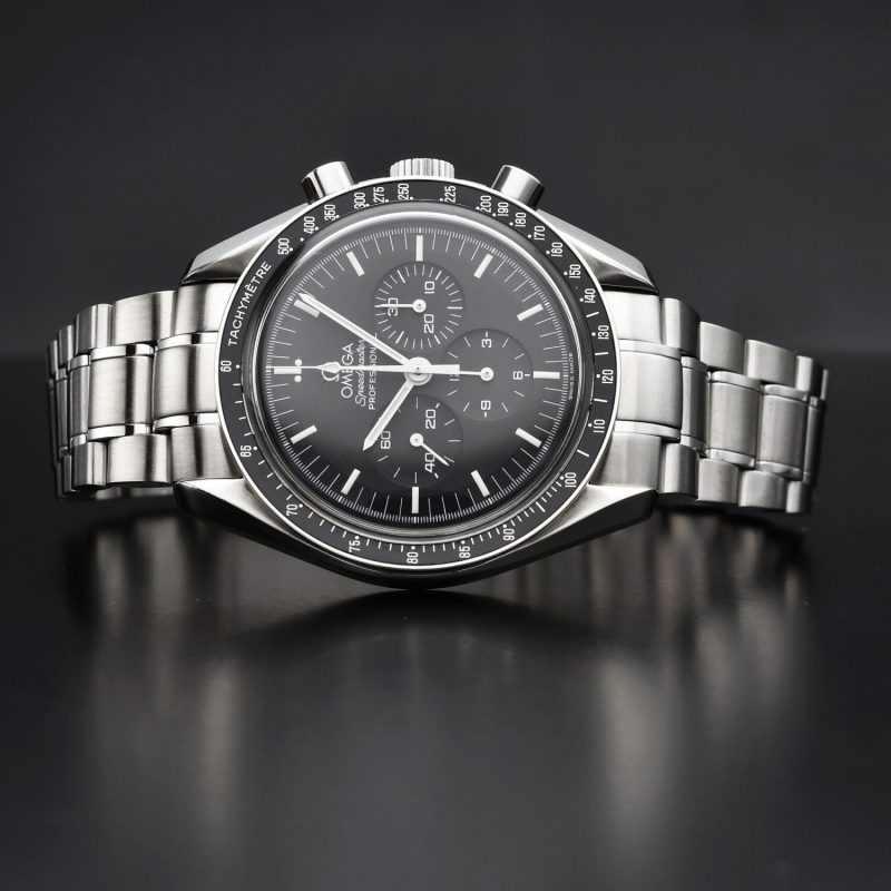 1998 Omega Speedmaster Professional Moonwatch ref. 35705000 with Original Box and Card. Serviced - Image 13